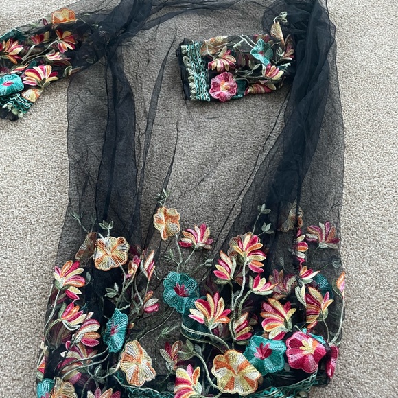 EMBROIDERED COVERUP - Picture 1 of 4